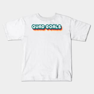 Quad Goals Roller Skates Kids T-Shirt